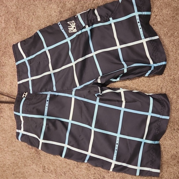 Billabong Men's Black and Blue Swim Shorts - Picture 5 of 6